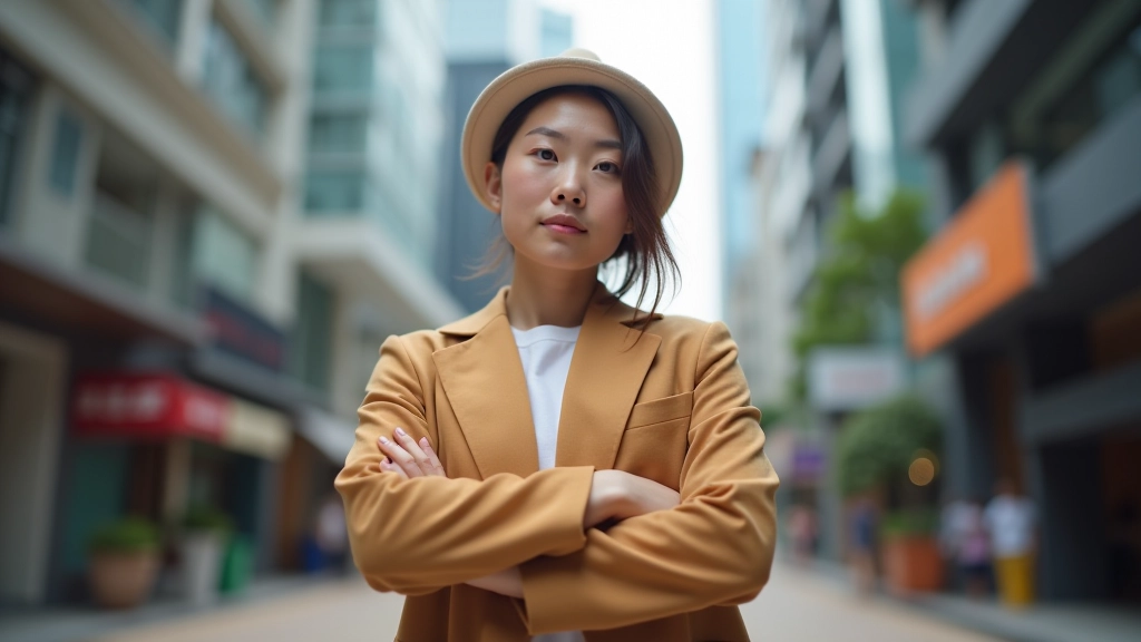 Person in professional setting with relaxed, authentic expression